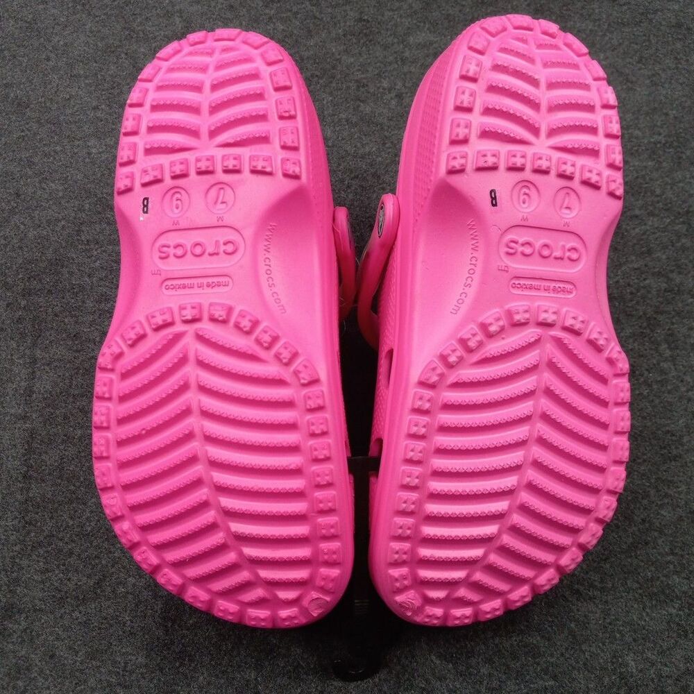 Crocs Pink Clogs Womens 9 Mens 7 Classic Comfort Work Professional Footwear NWT - Picture 8 of 10